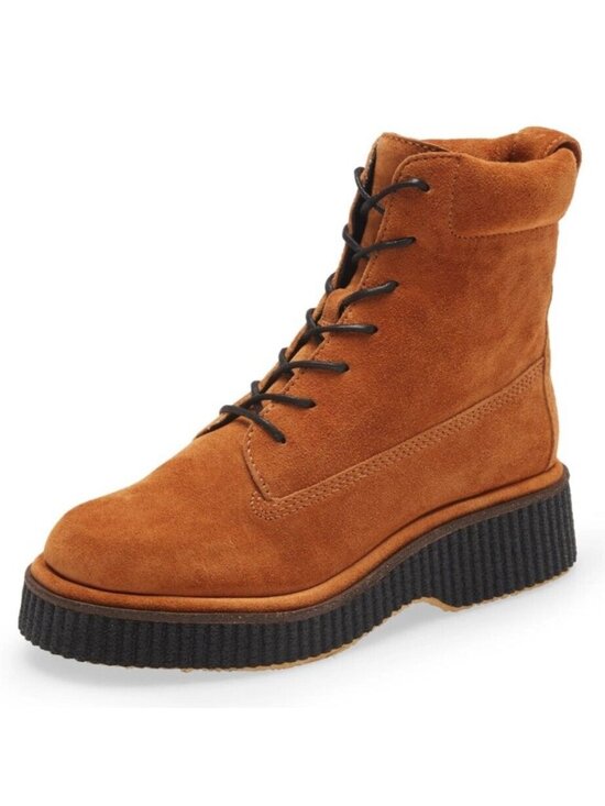 rag & bone Shoes - Rag & Bone Sloane Women's Suede Lace Up Ankle Boots Cinnamon Size 38.5 / US 8.5